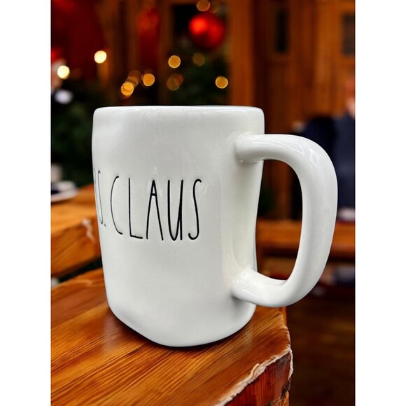 Rae Dunn Set of Christmas Mugs Mr. Claus, Mrs. Claus Artisan Collection - Picture 7 of 11